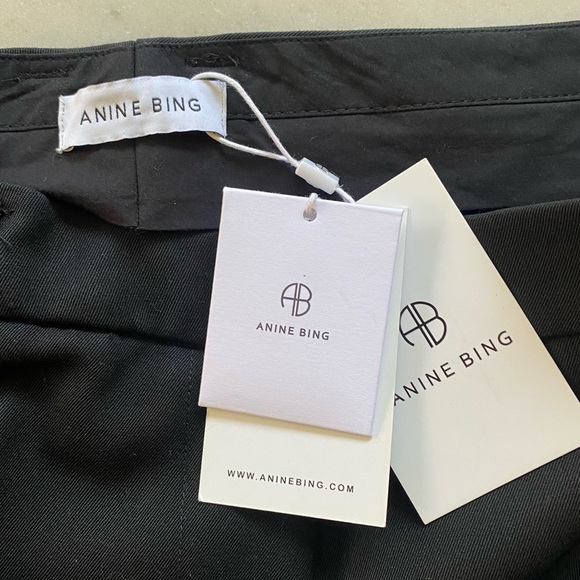 NWT Anine Bing Black Classic Wool Trouser Size 40. - Picture 12 of 16